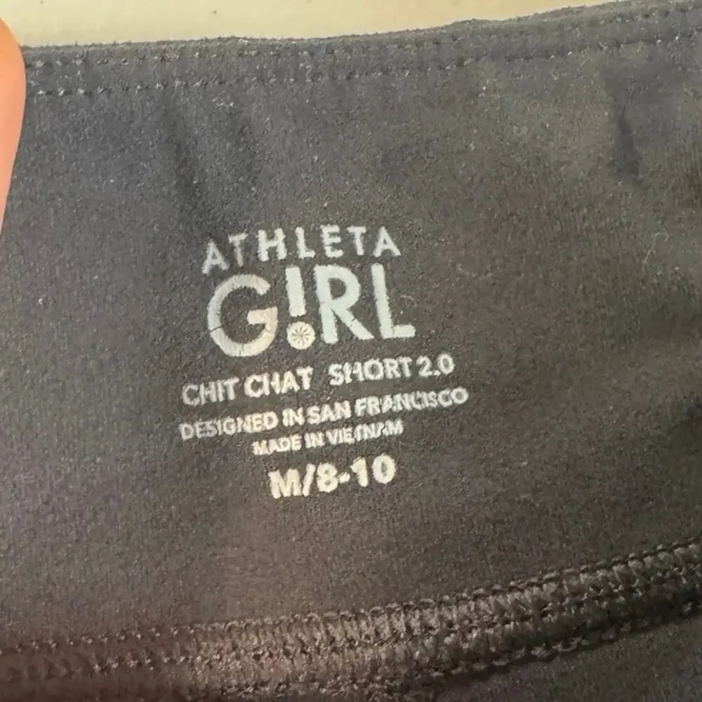 Athleta girl chitchat short shorts bundle size 8/10